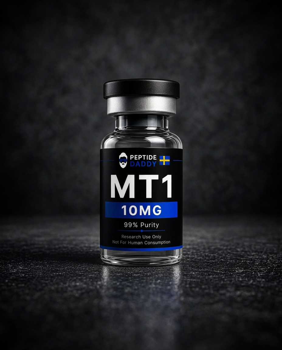 MT-1 10 mg forskningsflaska från PeptideDaddy